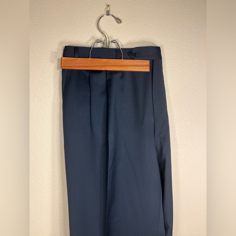 Canali Black Wool Trousers